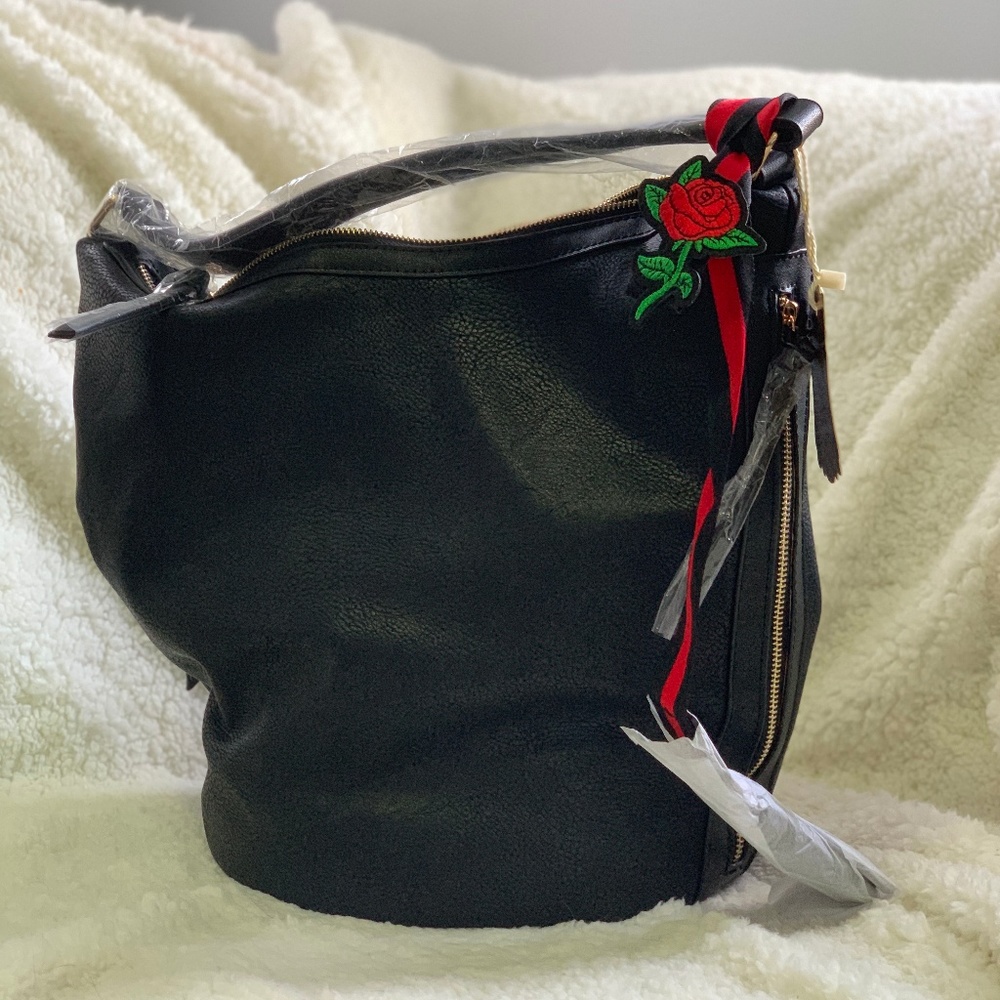 Alyssa Black Boho Bag